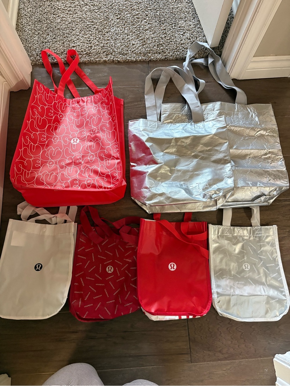 Bundle of Lululemon Tote Bags and Athleta